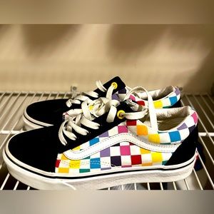 Checkered colored vans